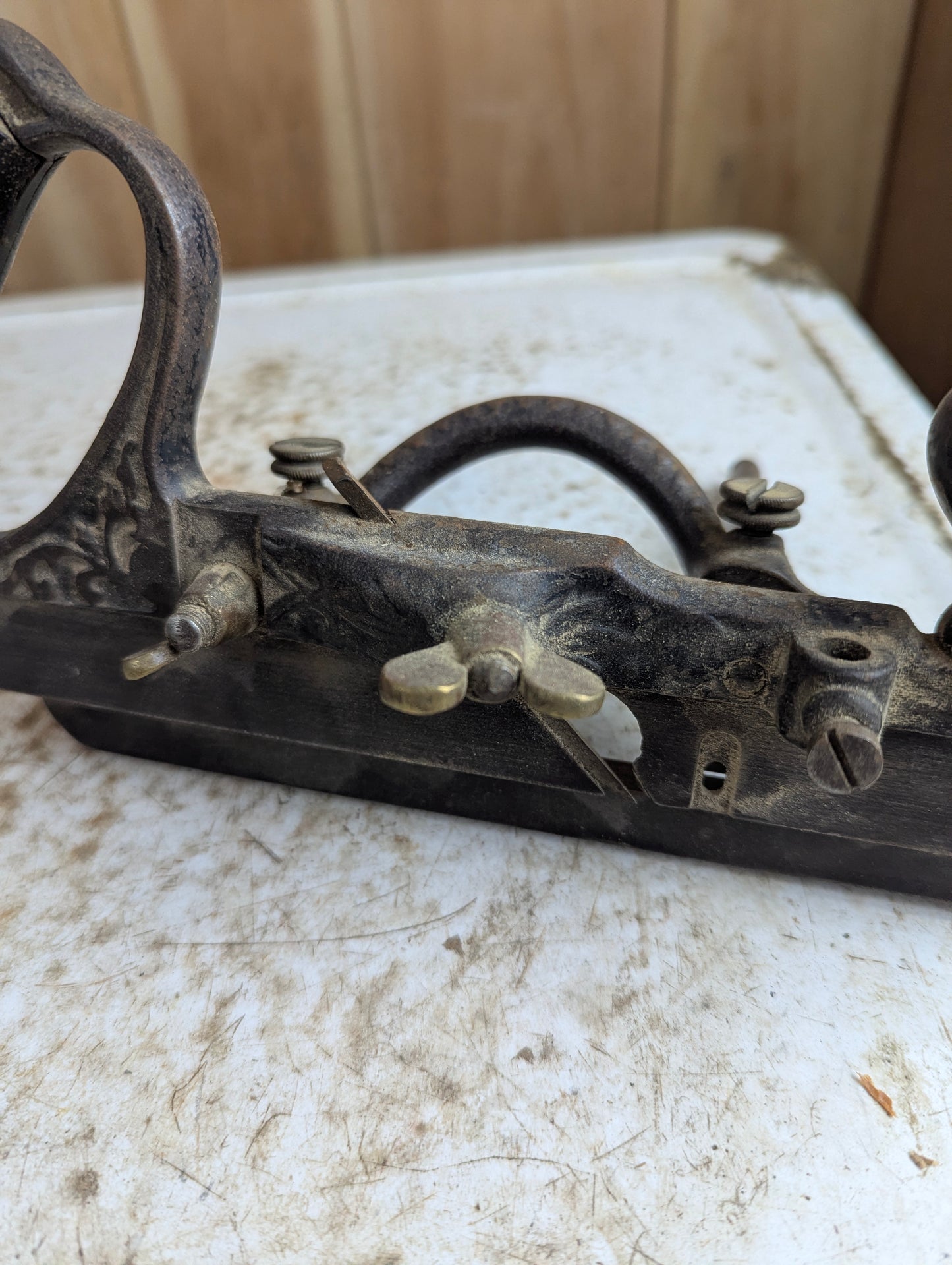Early Type Stanley No. 46 Skewed Combination Plow Plane