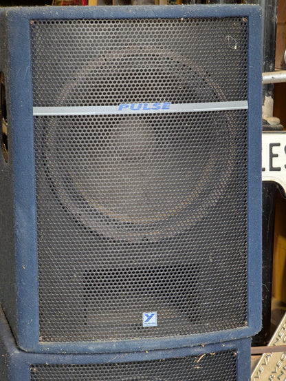 Pair of Yorkville Pulse PS-18 Passive 300W 18" Professional Subwoofers - Testing and Working