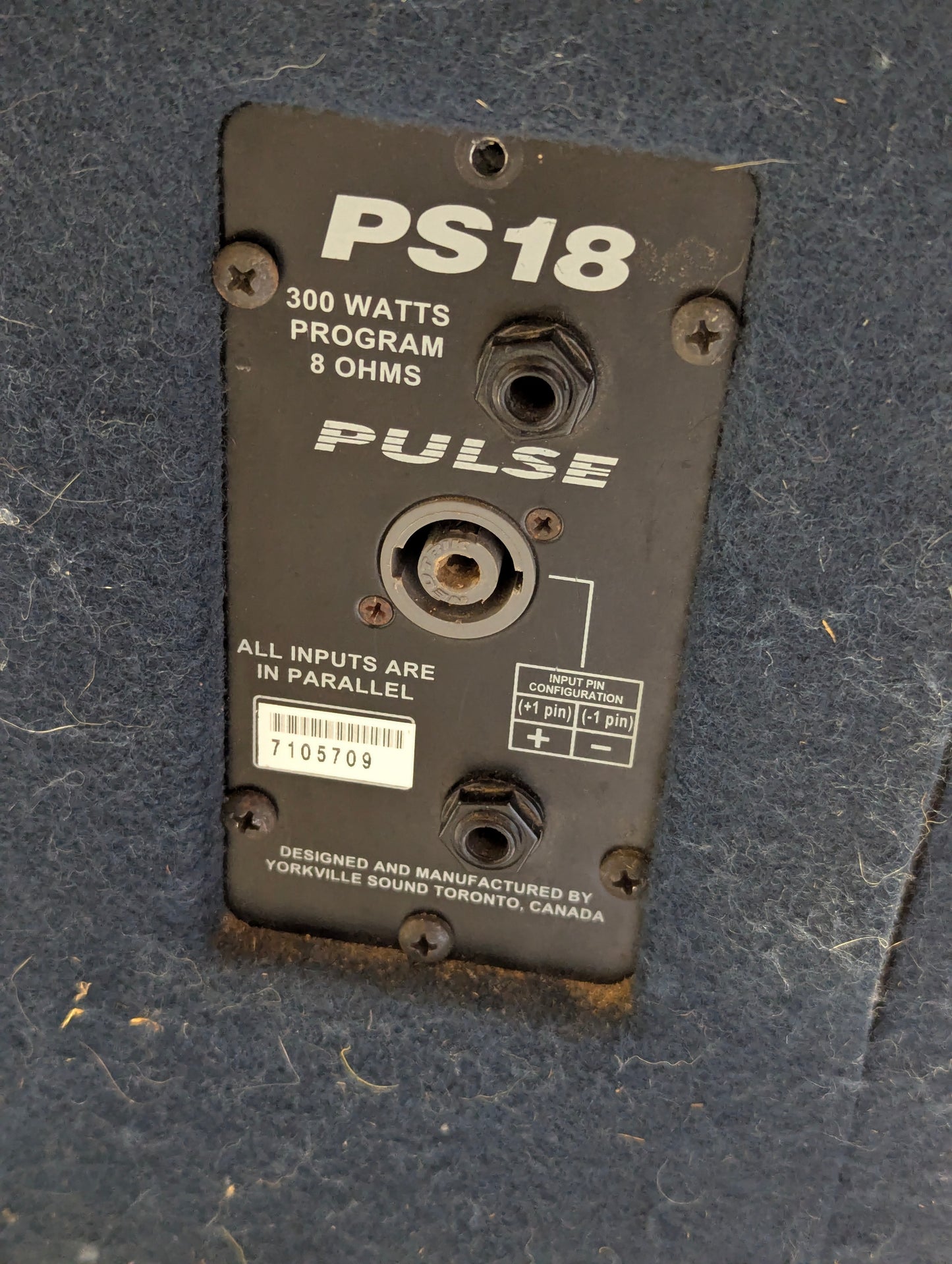 Pair of Yorkville Pulse PS-18 Passive 300W 18" Professional Subwoofers - Testing and Working
