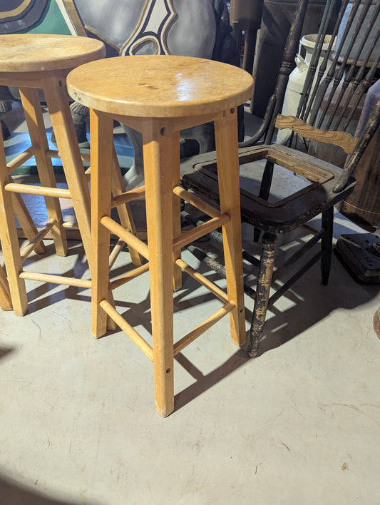 Wood Stool 30" Seat