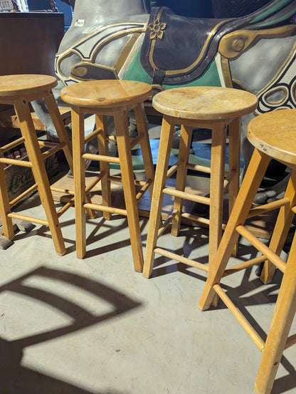 Wood Stool 30" Seat