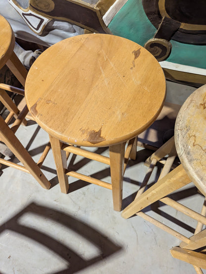 Wood Stool 30" Seat