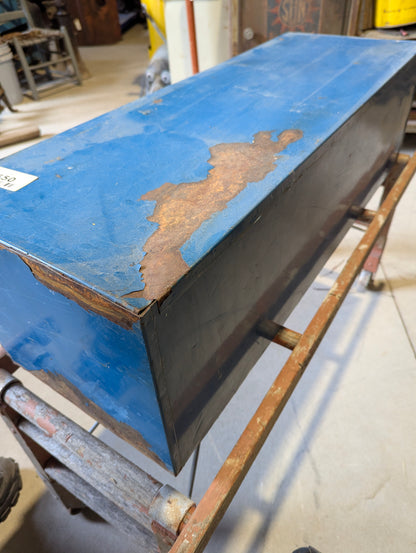 Blue Hardware Cabinet 35" x 12.5" x 10.5"