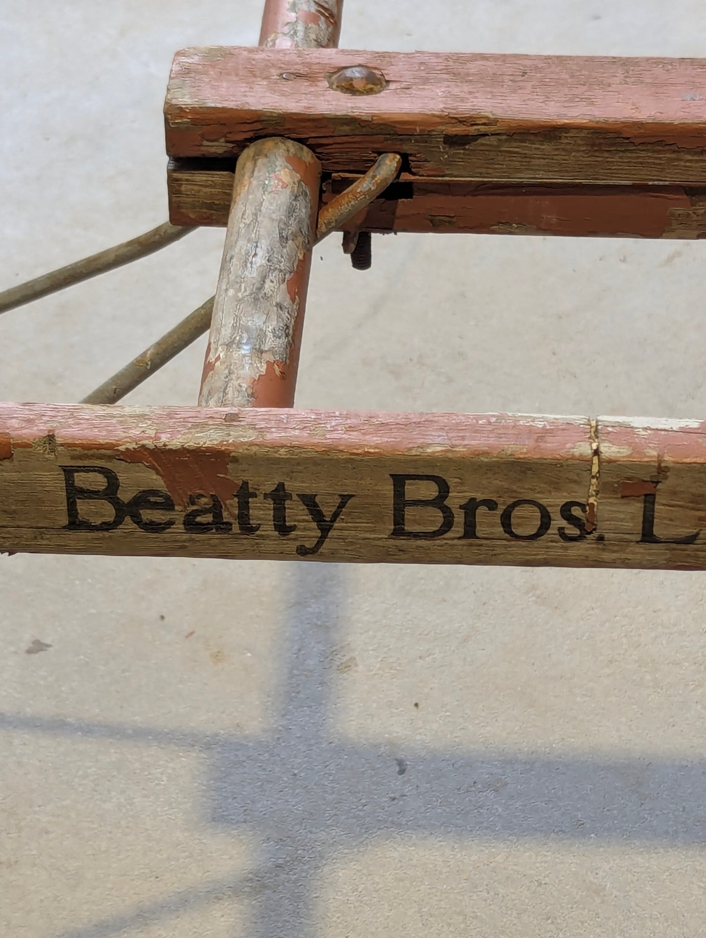 Antique Beatty Wash Tub Bench 42" x 16" x 18"