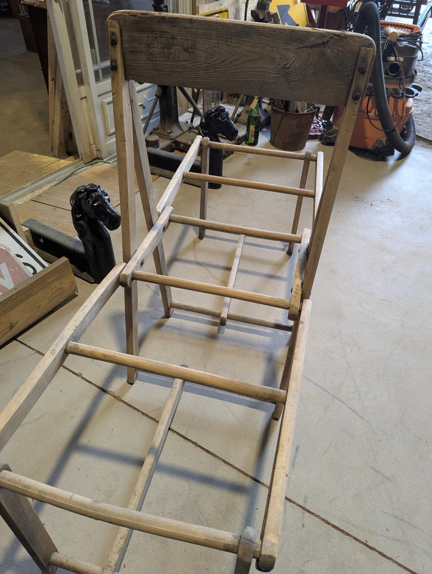 Antique Folding Washtub Stand