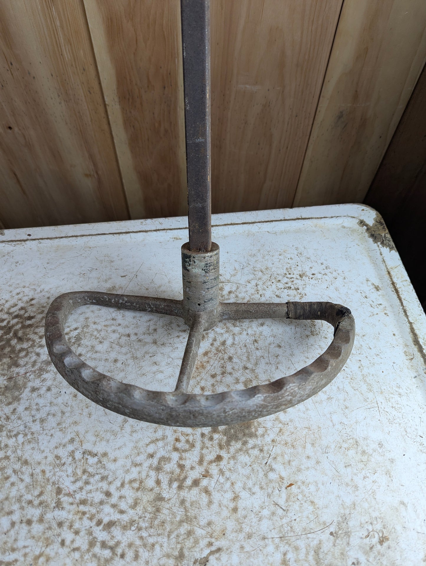 Vintage Airplane Control Yoke with Shaft