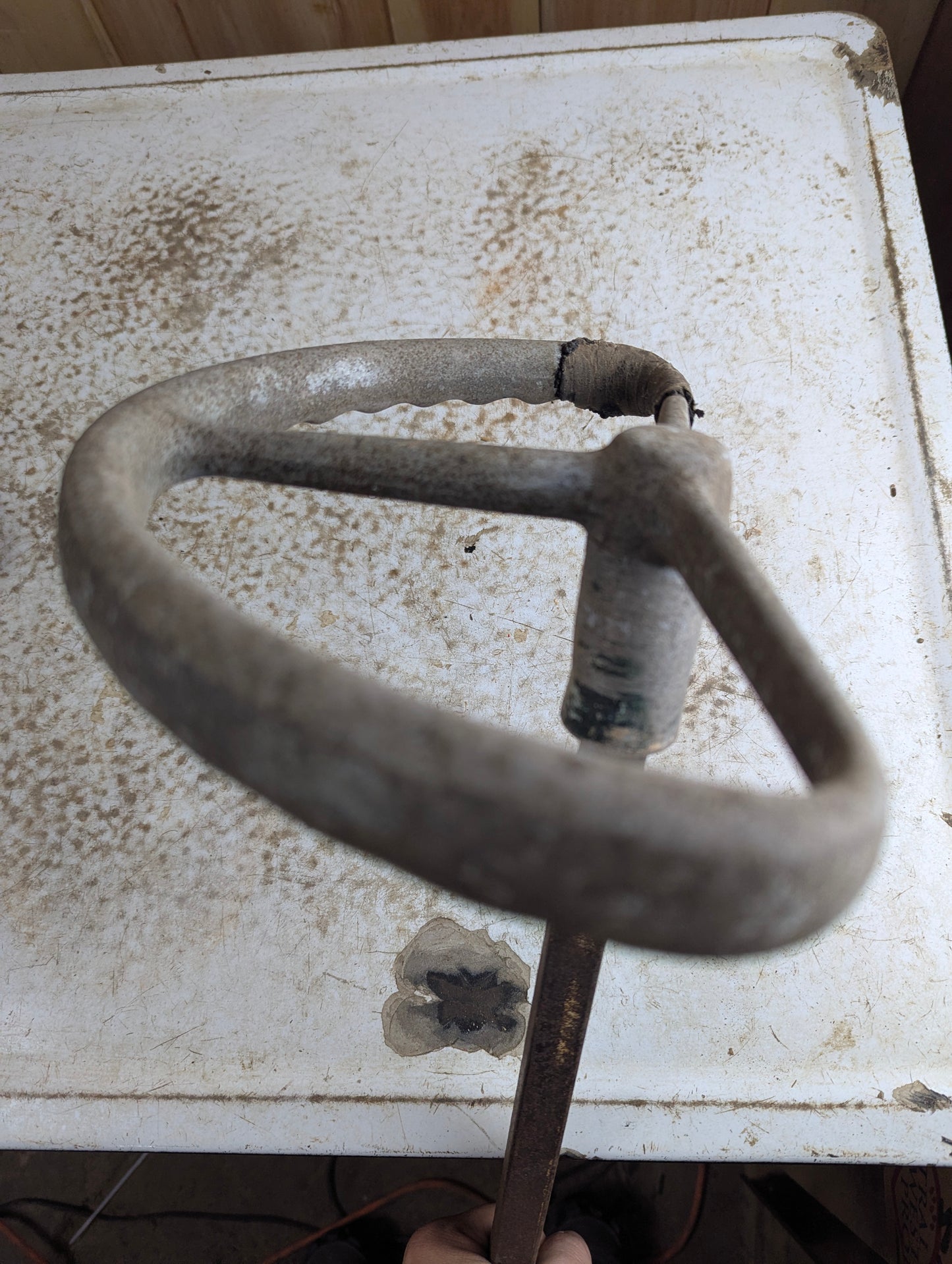 Vintage Airplane Control Yoke with Shaft
