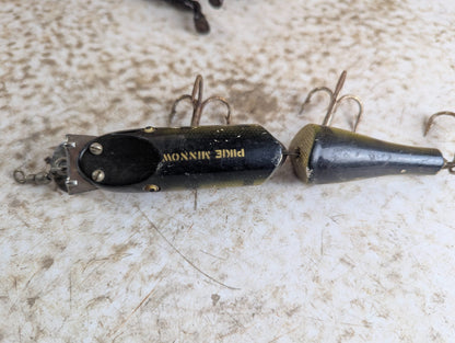Vintage Creek Chub Pikie Minnow Lure with Glass Eyes and Perch Scale