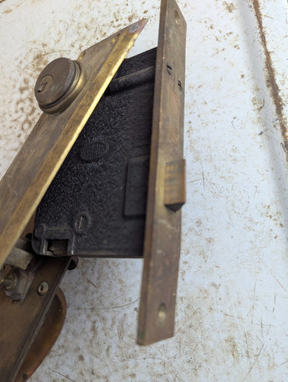 Vintage Sargent Brass Mortise Lock Set