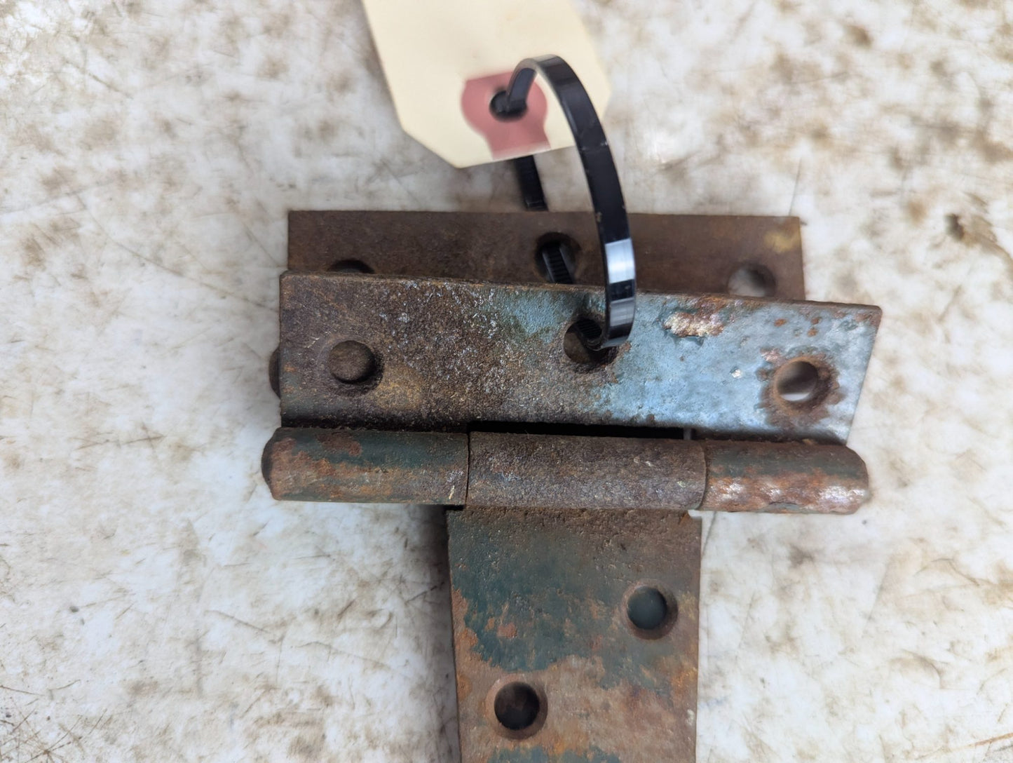 Pair of Vintage Rustic Iron T-Strap Hinges