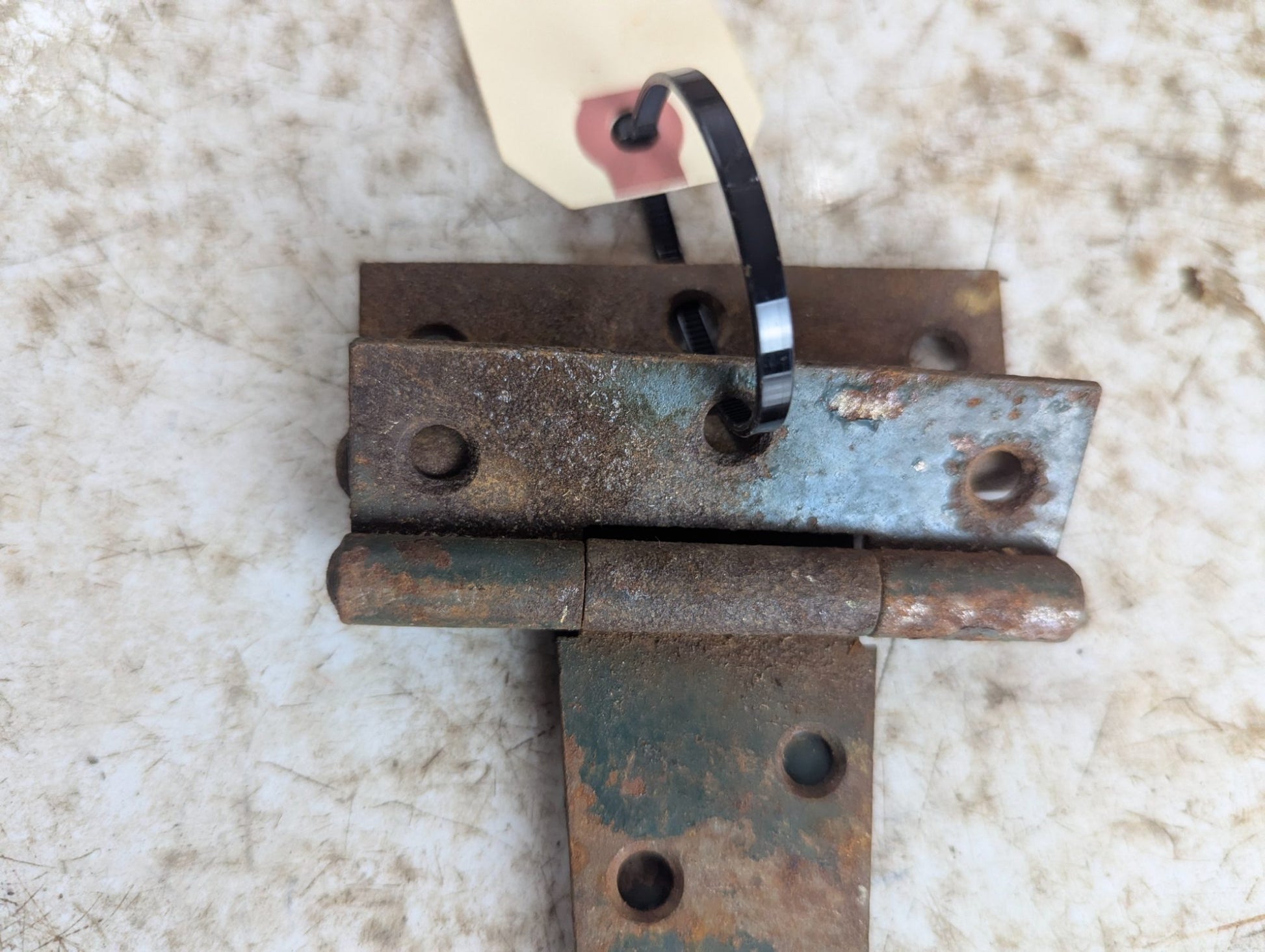 Pair of Vintage Rustic Iron T-Strap Hinges