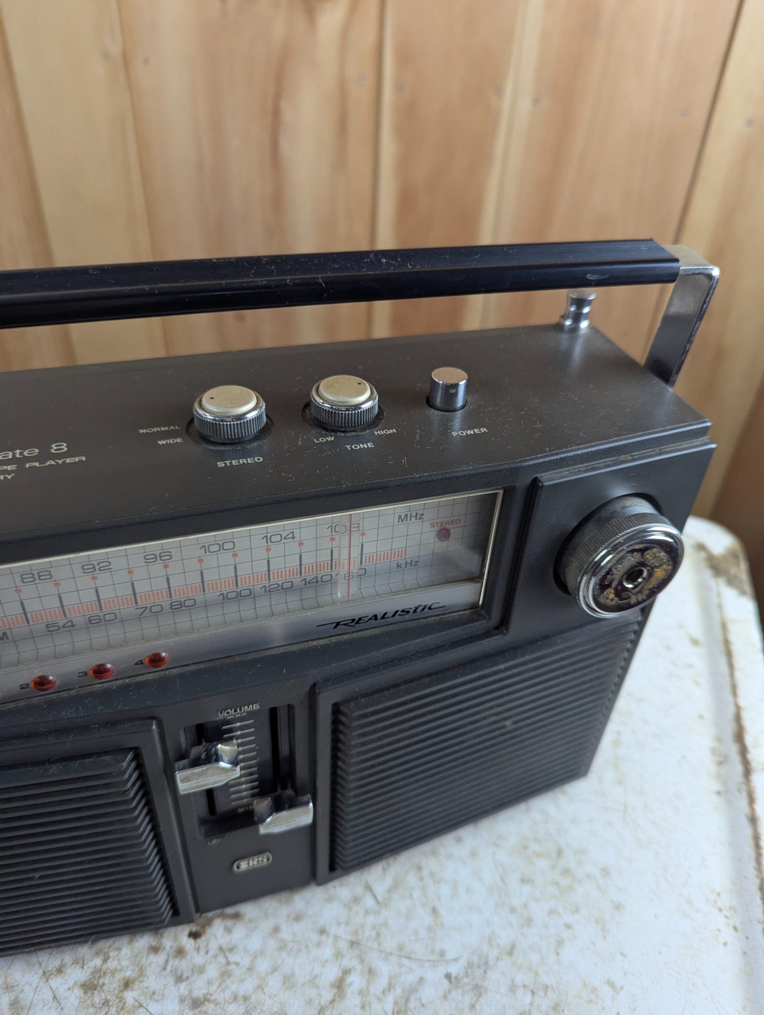 1970s Realistic Concertmate 8 Portable AM/FM Stereo Radio and 8-Track Player - Tested Working