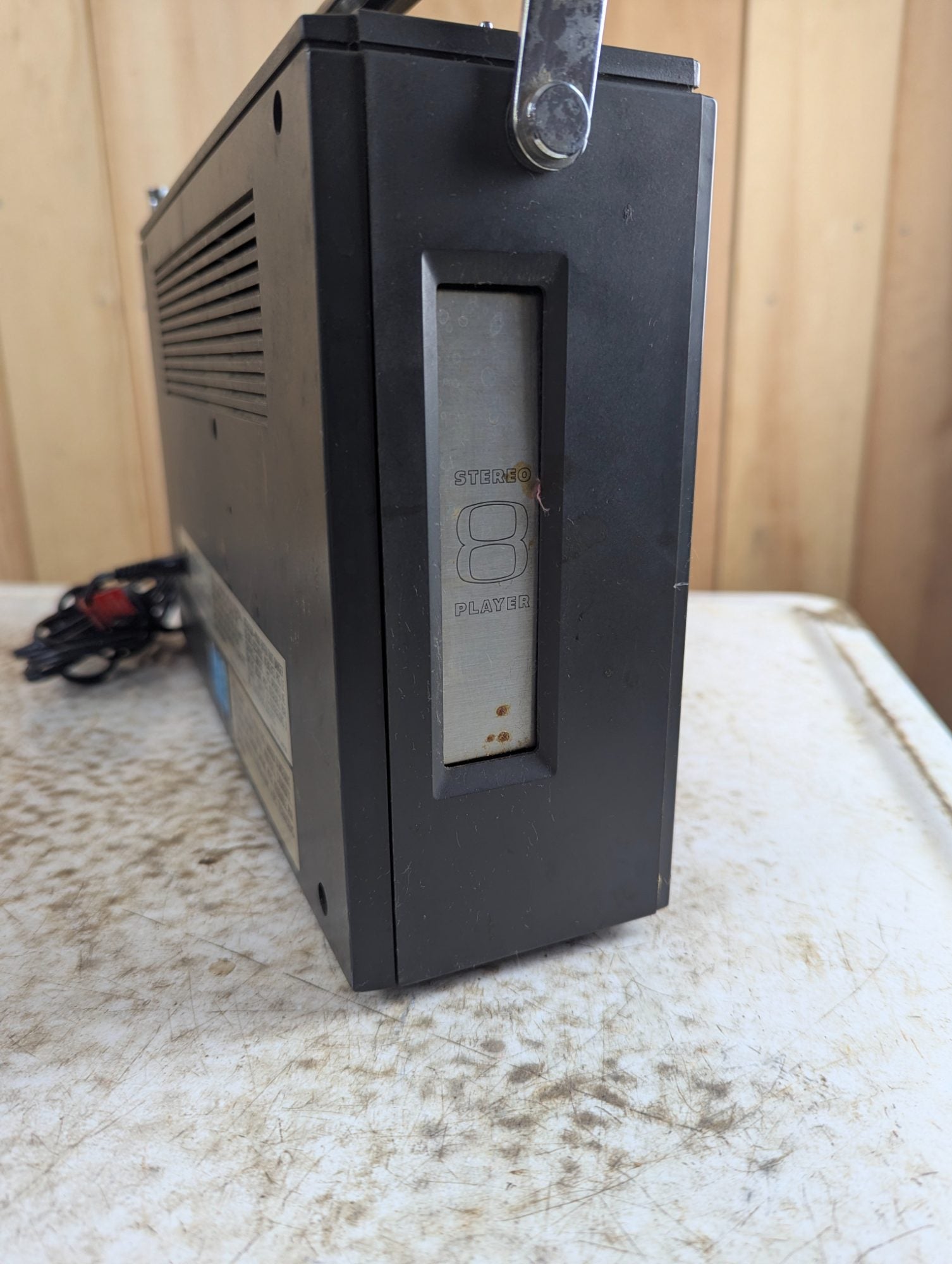 1970s Realistic Concertmate 8 Portable AM/FM Stereo Radio and 8-Track Player - Tested Working