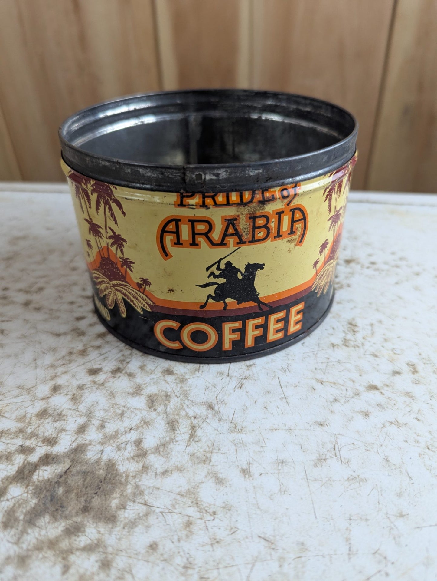 Vintage 1lb Pride of Arabia Coffee Tin