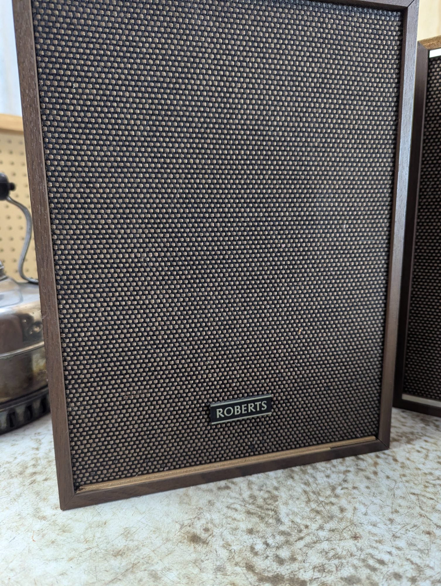 1970s Roberts Stereo 8-Track Cartridge Player with Original Speakers - Tested Working