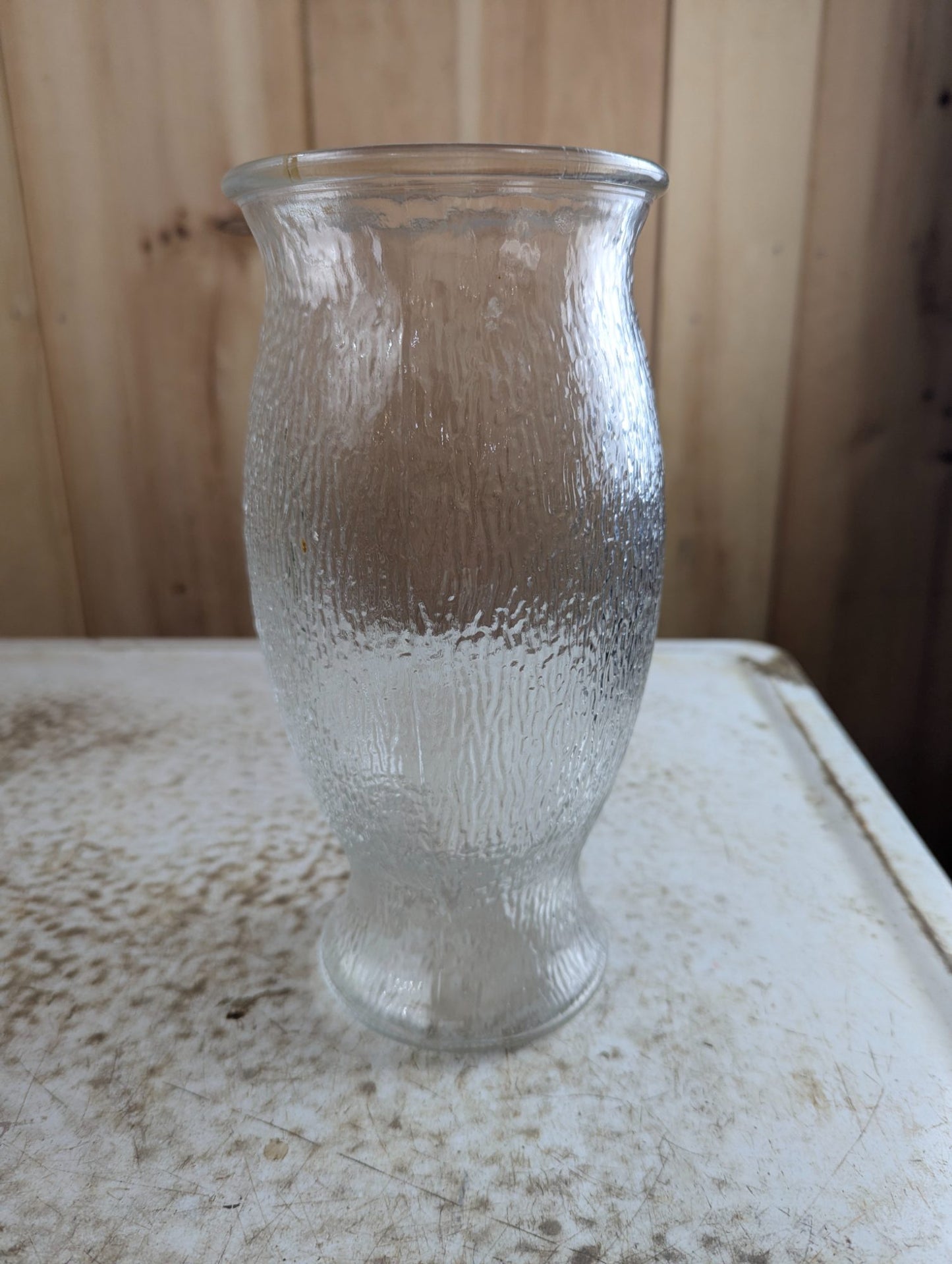 Vintage FTD Textured Hourglass 9.5" Vase