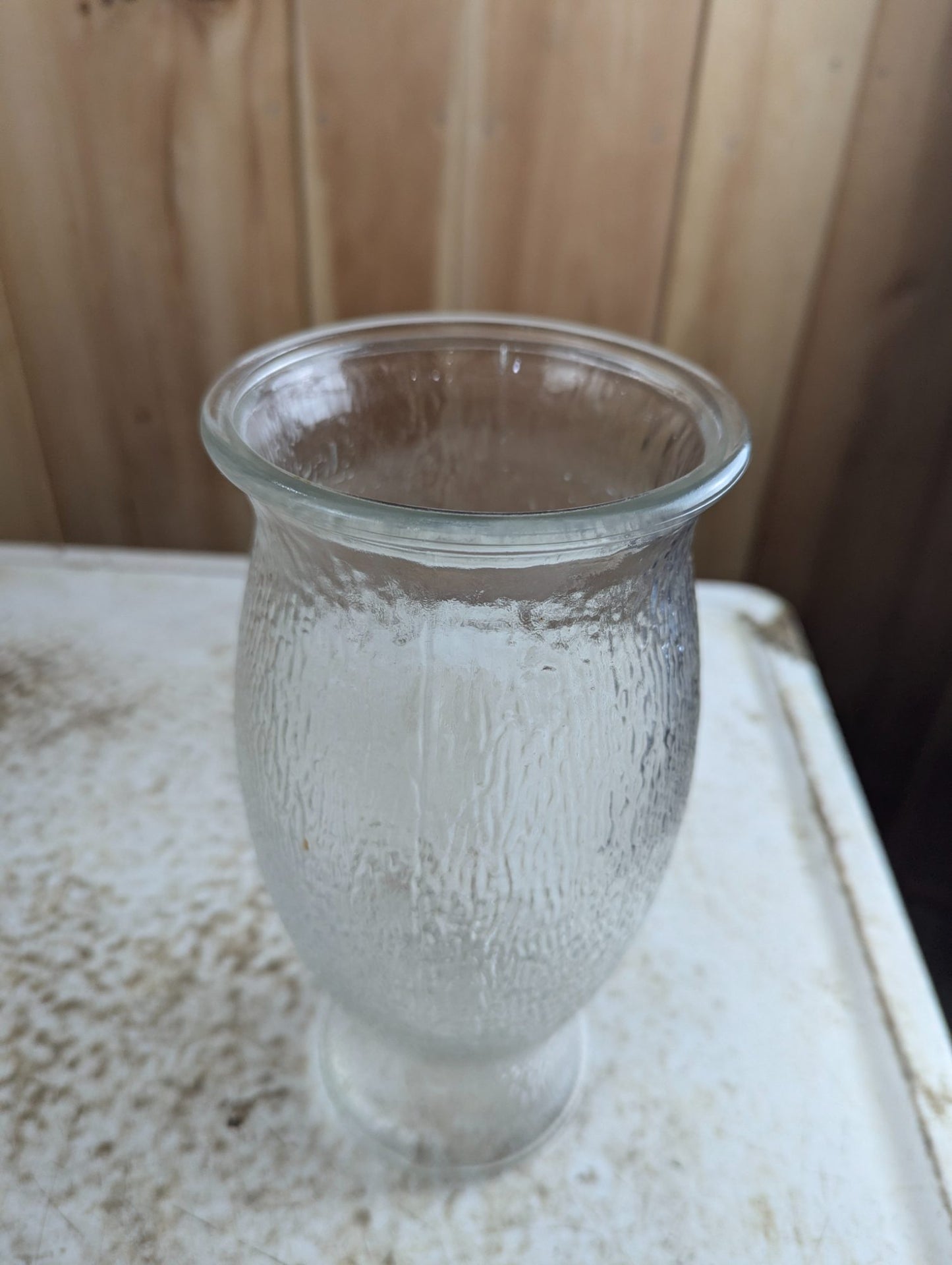 Vintage FTD Textured Hourglass 9.5" Vase