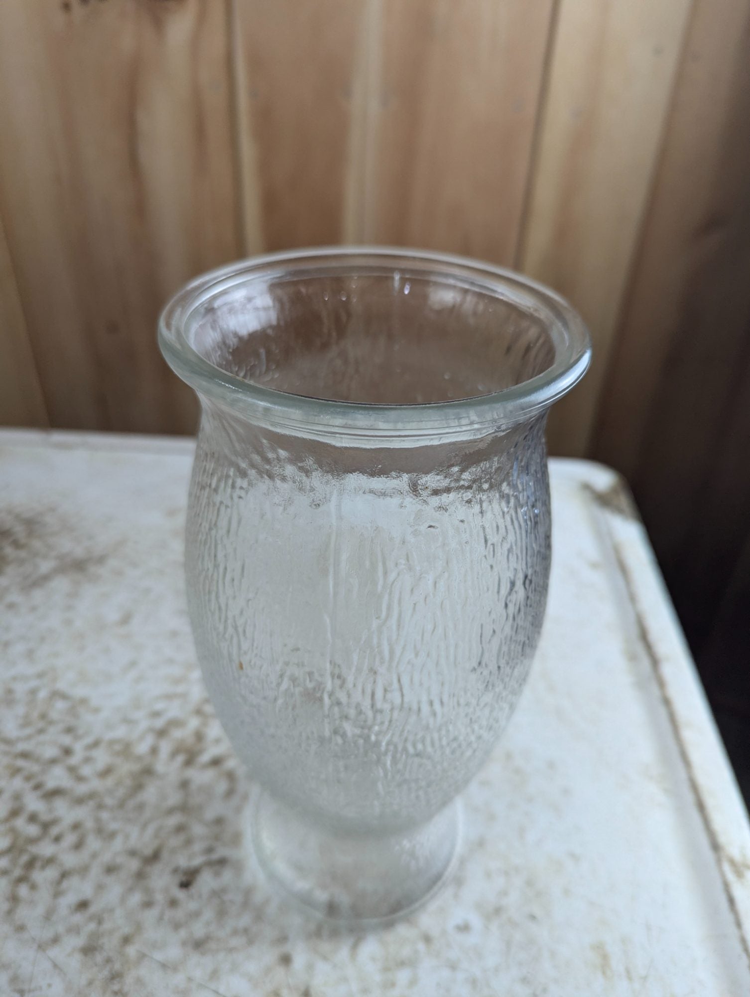 Vintage FTD Textured Hourglass 9.5" Vase