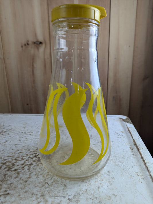 Vintage Mid-Century E-Z Por Glass Pitcher with Lid