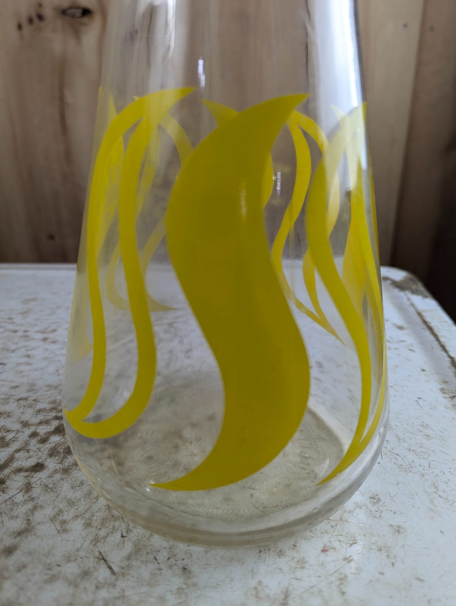Vintage Mid-Century E-Z Por Glass Pitcher with Lid