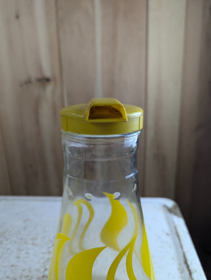 Vintage Mid-Century E-Z Por Glass Pitcher with Lid