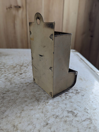 Vintage Metal Match Holder Box