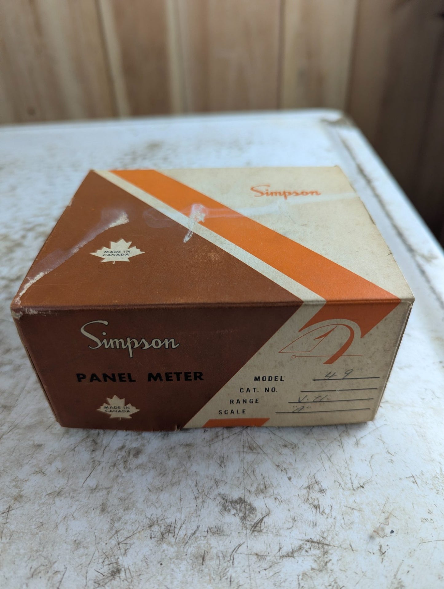 Vintage Simpson Analog VU Volume Unit Meter in Box