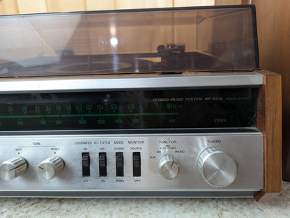 1970s Sony HP-510A Stereo Music System with Dual 1211 Turntable and Original Speakers - Tested Working