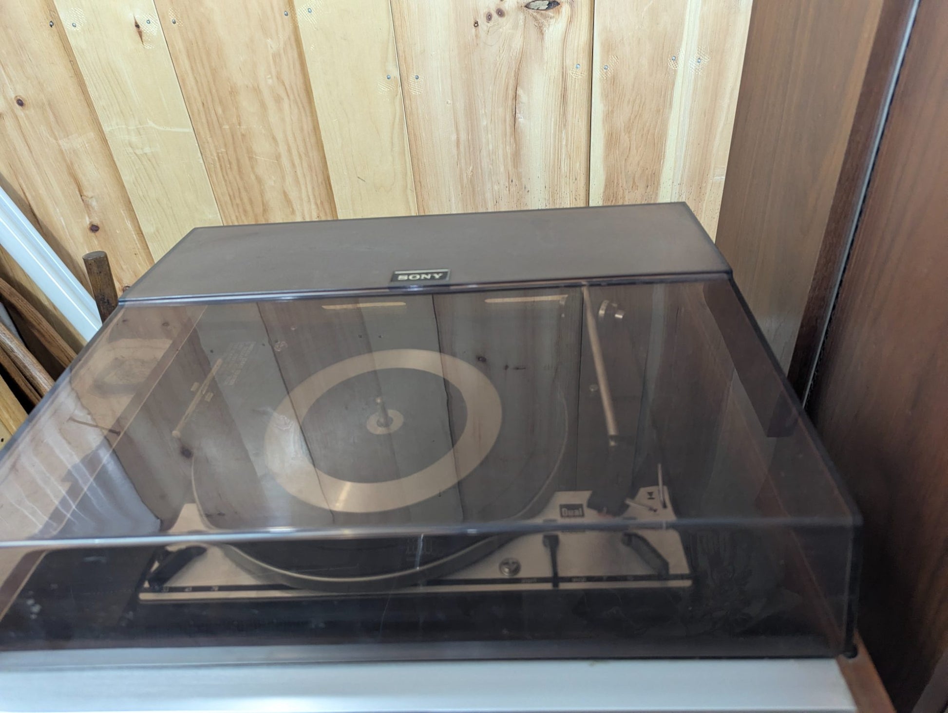 1970s Sony HP-510A Stereo Music System with Dual 1211 Turntable and Original Speakers - Tested Working
