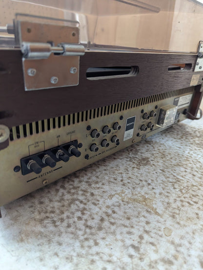 1970s Sony HP-510A Stereo Music System with Dual 1211 Turntable and Original Speakers - Tested Working