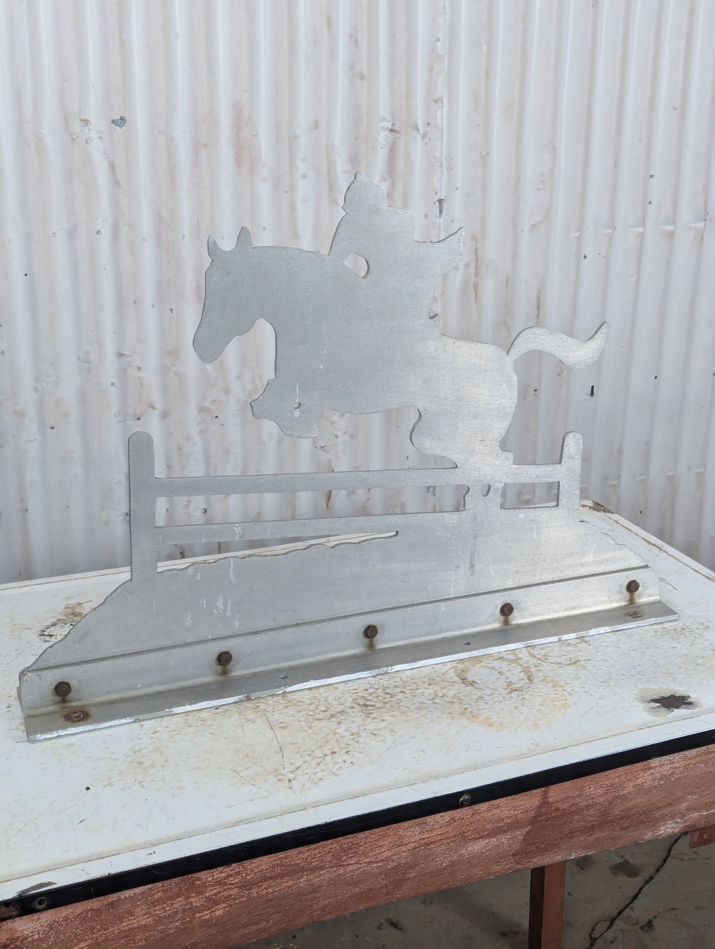 Aluminum Horse Sign - view 3