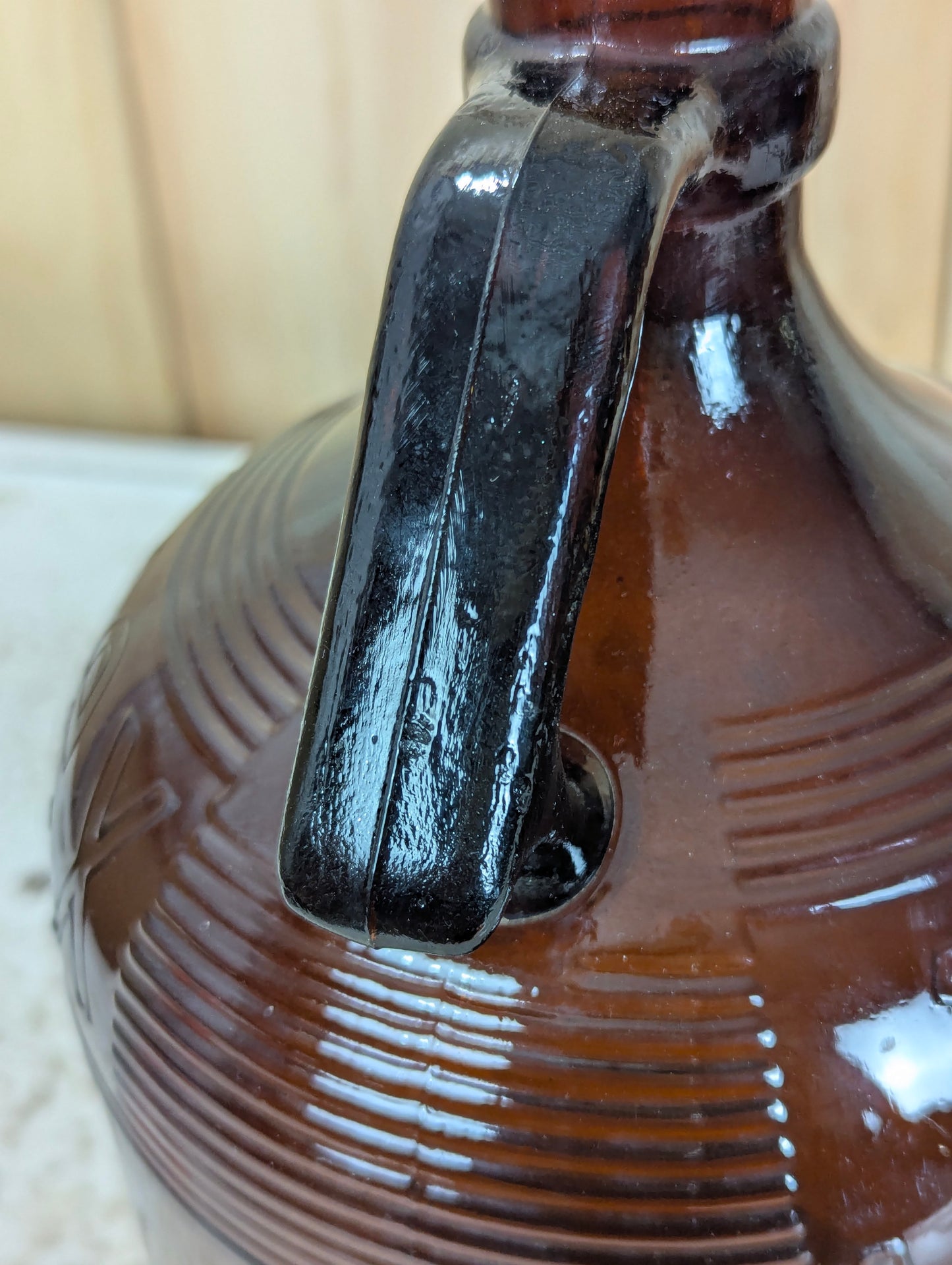 Amber Glass 1-Gallon Javex Jug - view 3