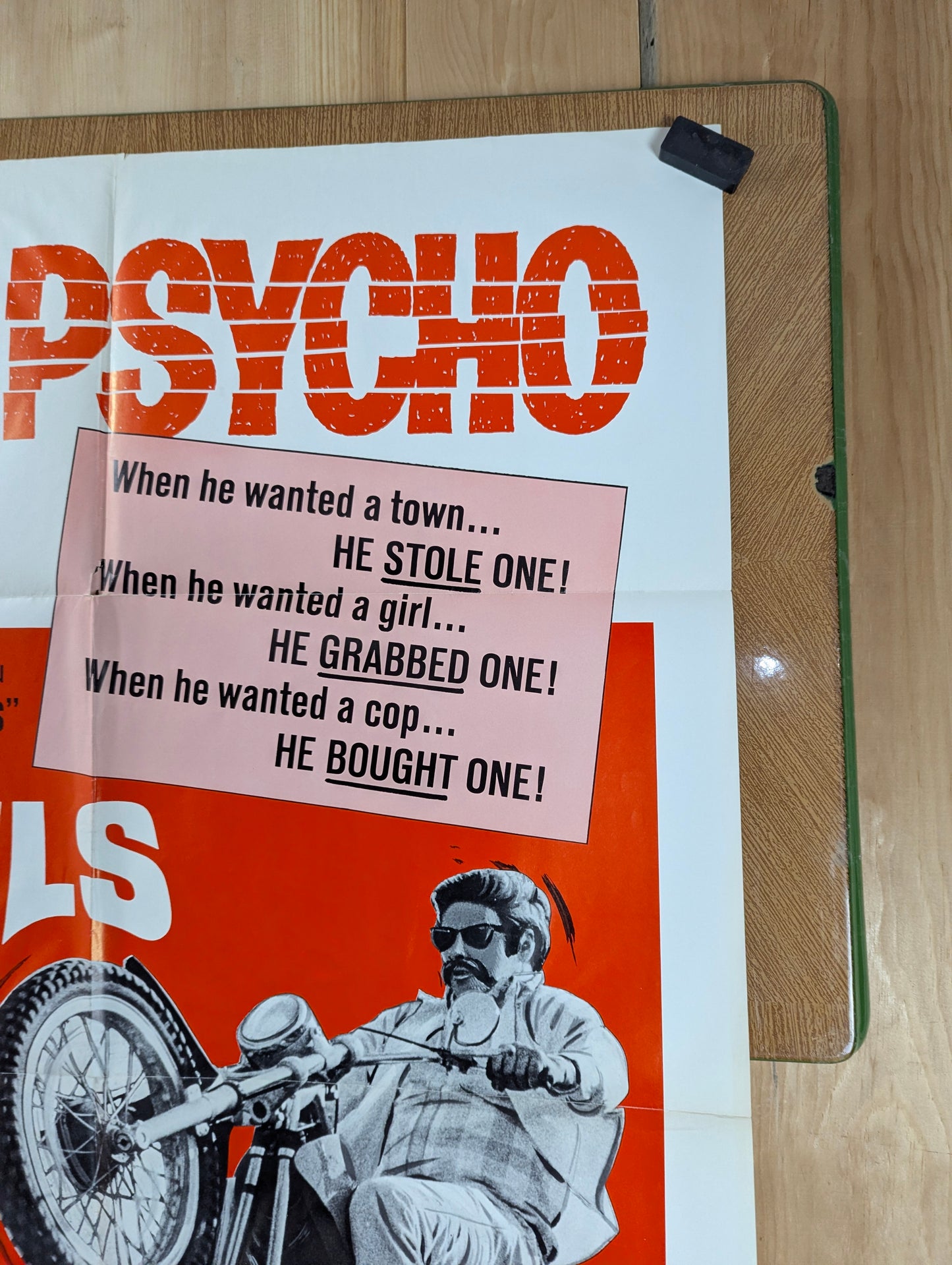 Angels from Hell (1968) Original Folded One Sheet Movie Poster - view 5