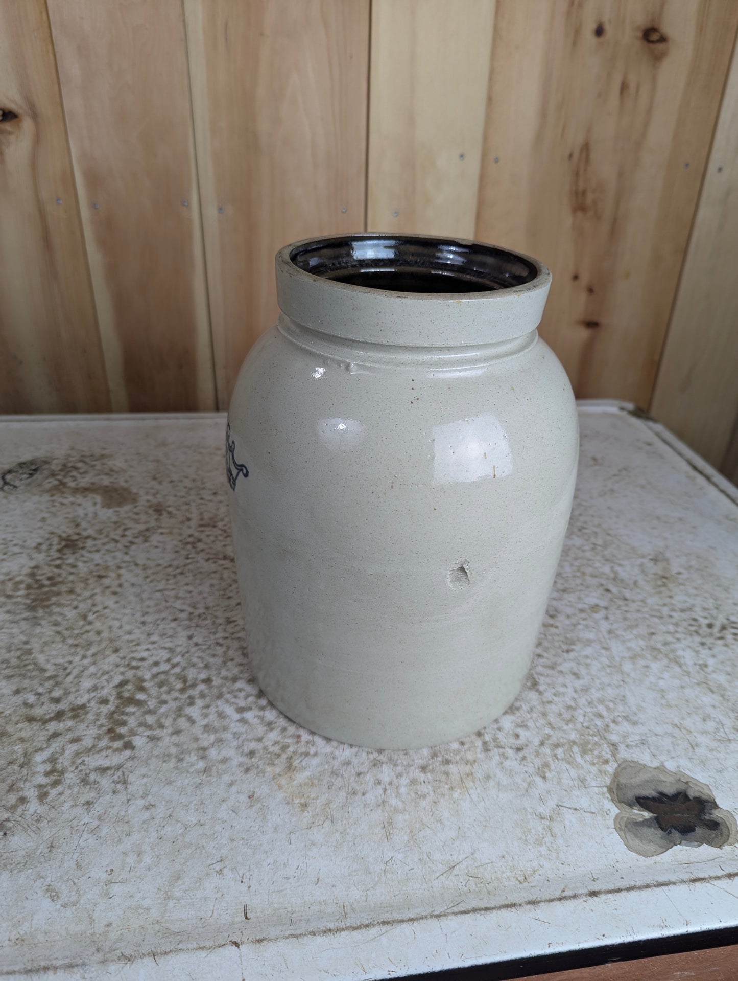 Antique 1.5 Gallon Stoneware Jar Crock - view 5