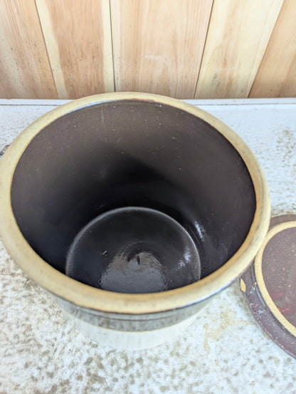 Antique 1-Gallon Stoneware Farmhouse Crock - view 2