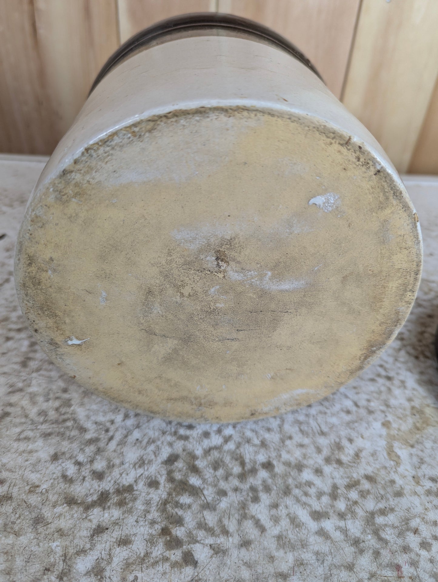 Antique 1-Gallon Stoneware Farmhouse Crock - view 5