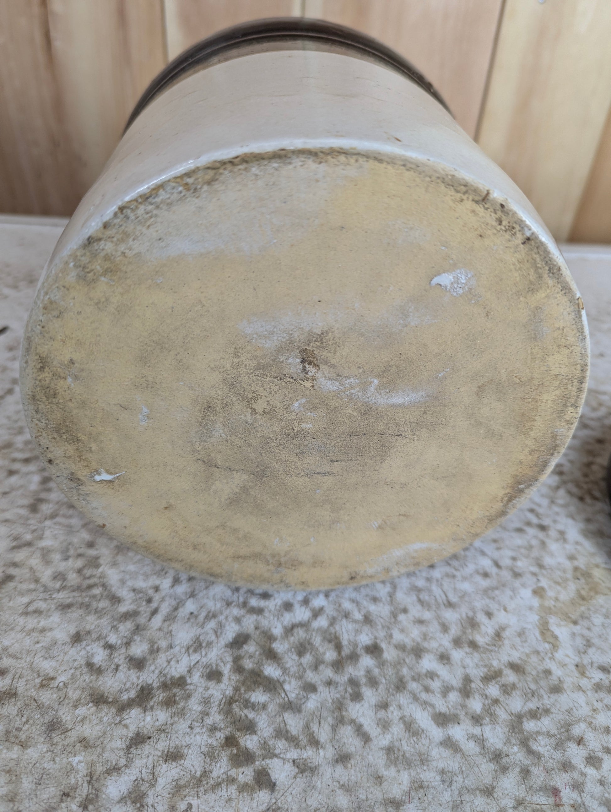 Antique 1-Gallon Stoneware Farmhouse Crock - view 5