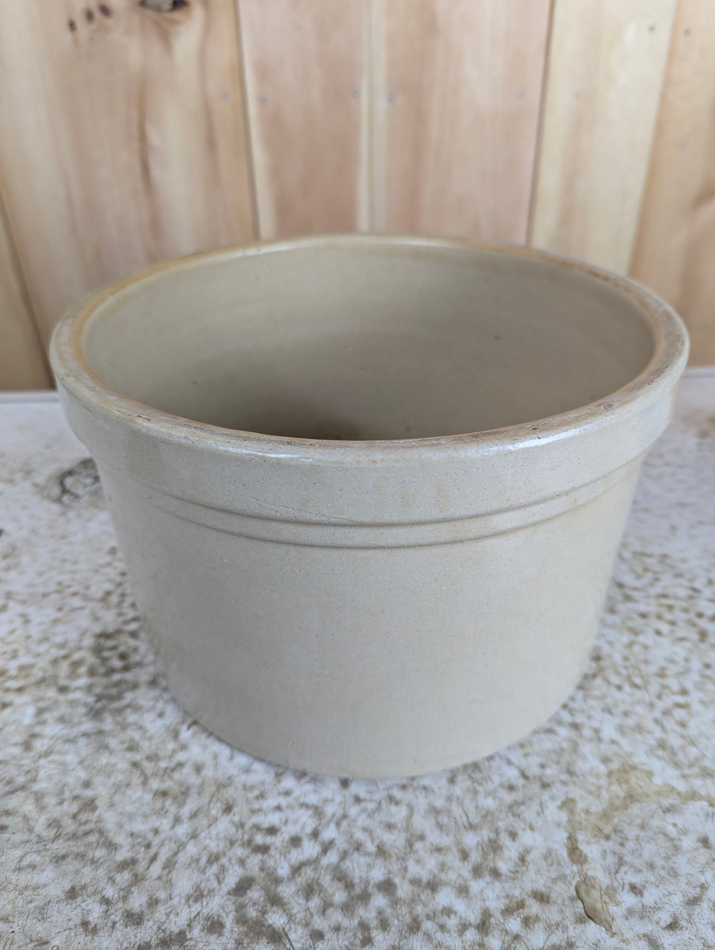 Antique 10.5” Brantford Stoneware Butter Crock