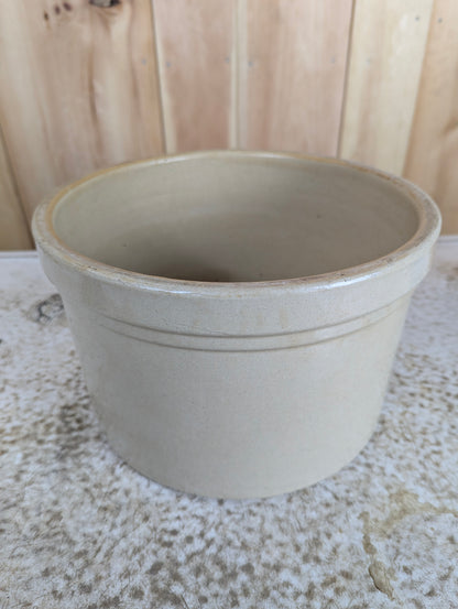 Antique 10.5” Brantford Stoneware Butter Crock