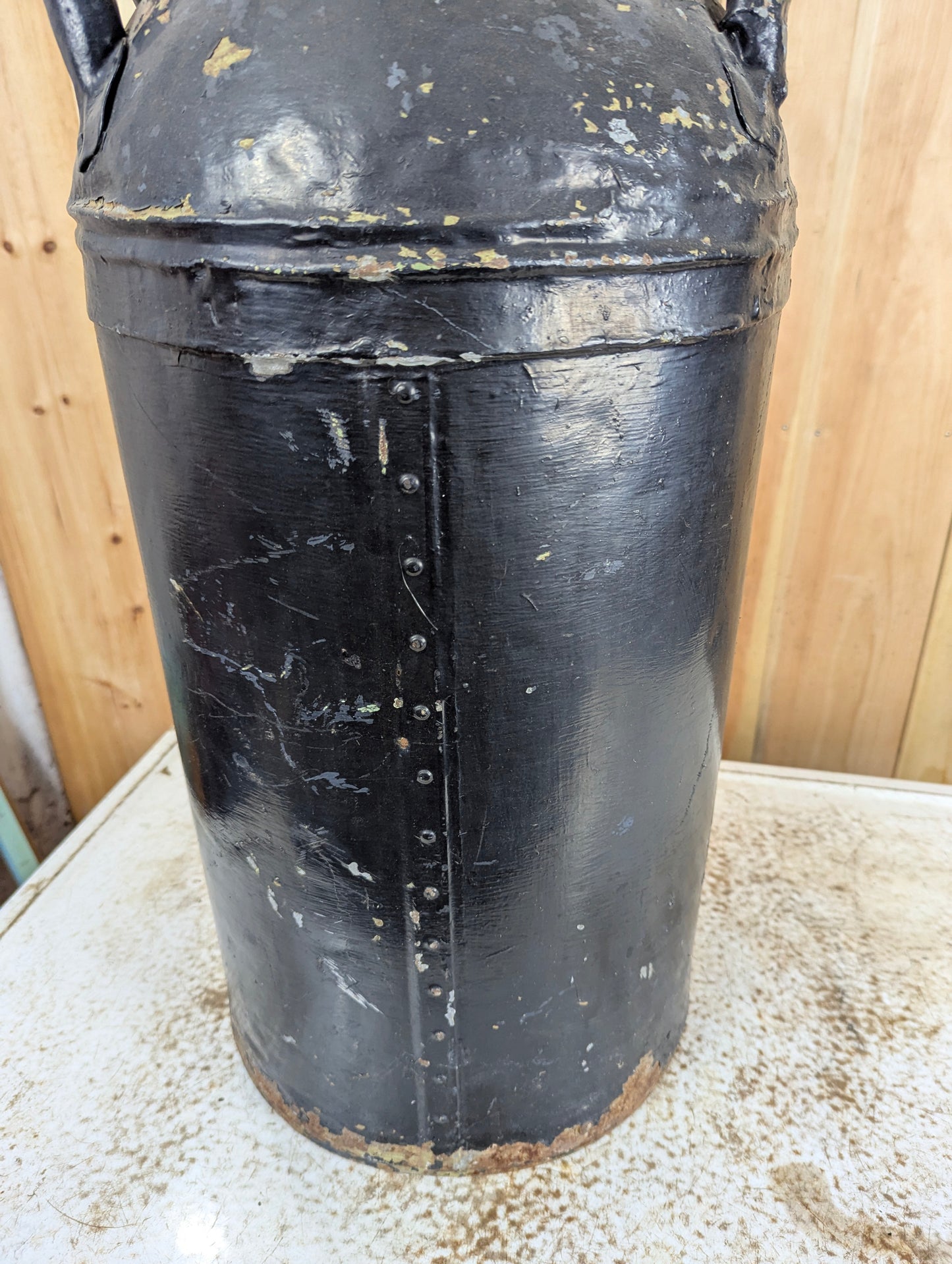 Antique 10 Gal British American Oil Can - view 2