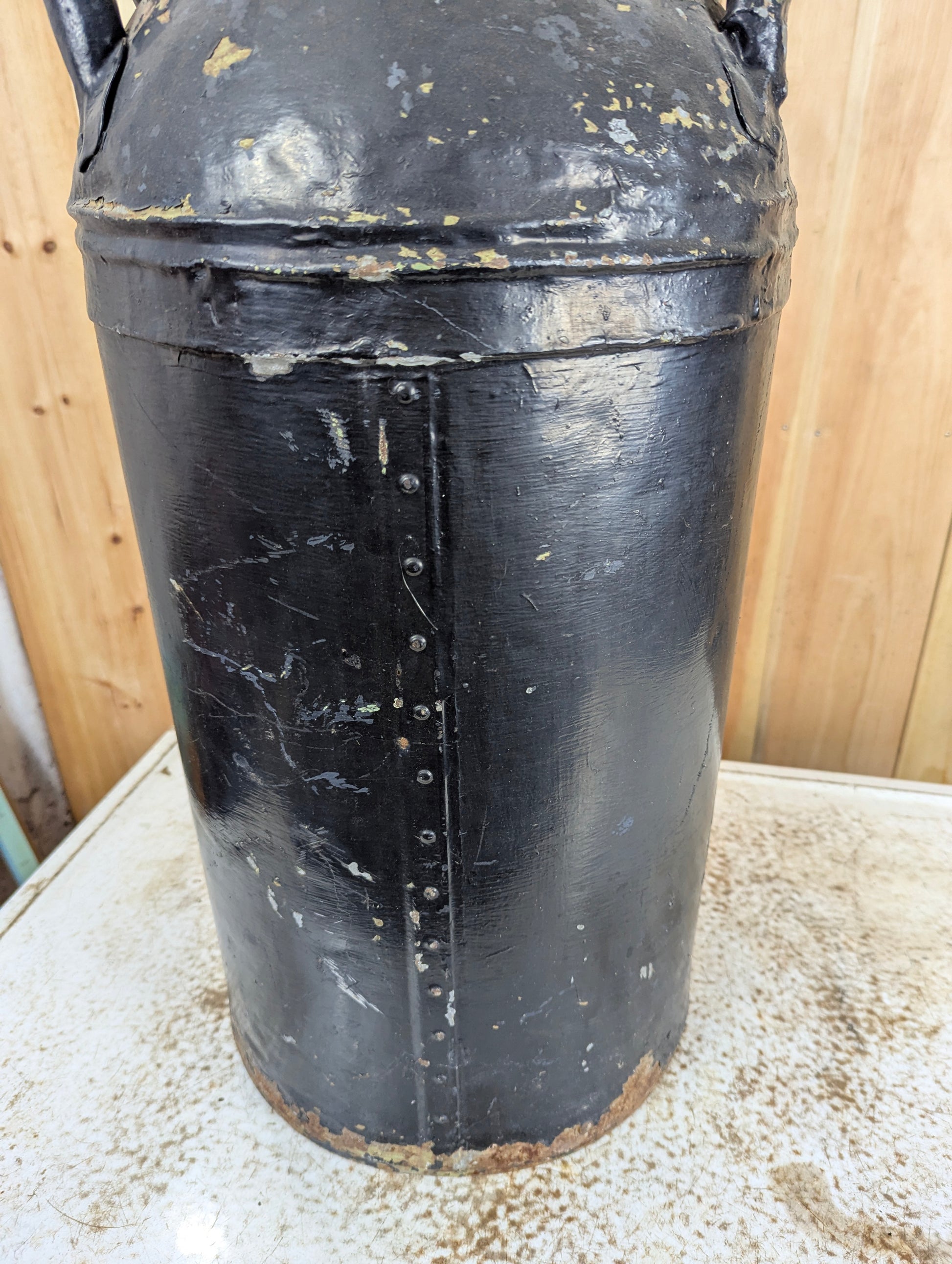 Antique 10 Gal British American Oil Can - view 2