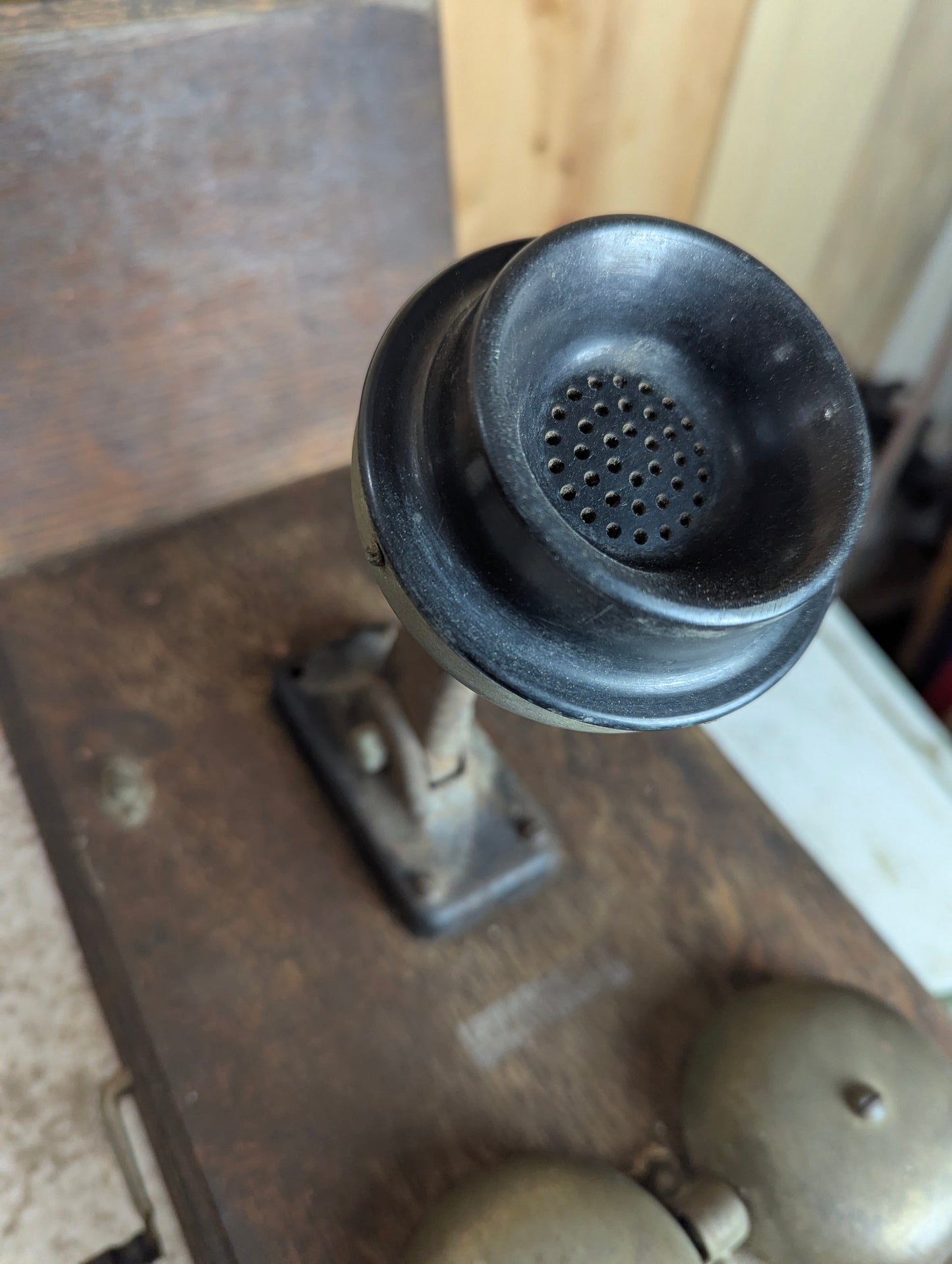 Antique 1917 Northern Electric Oak Wall Crank Telephone - view 3