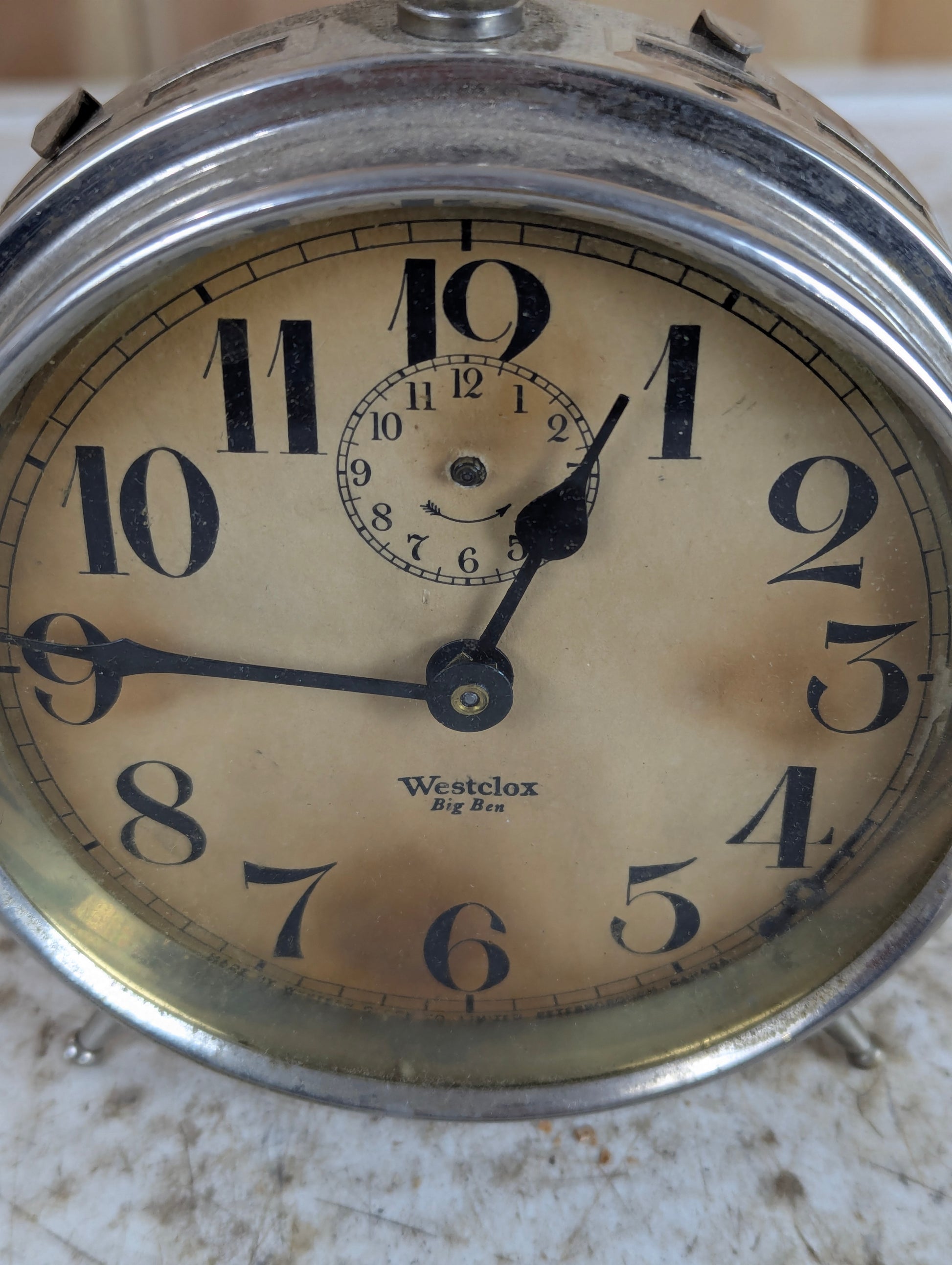 Antique 1920 Westclox Big Ben Windup Alarm Clock - view 2