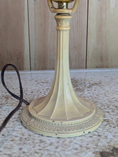 Antique 1920s Art Nouveau Hand Painted Table Lamp - view 2