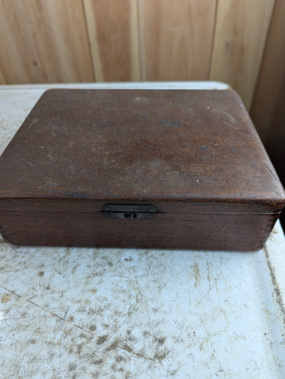 Antique 1920s Benson and Hedges Wood Cigar Box