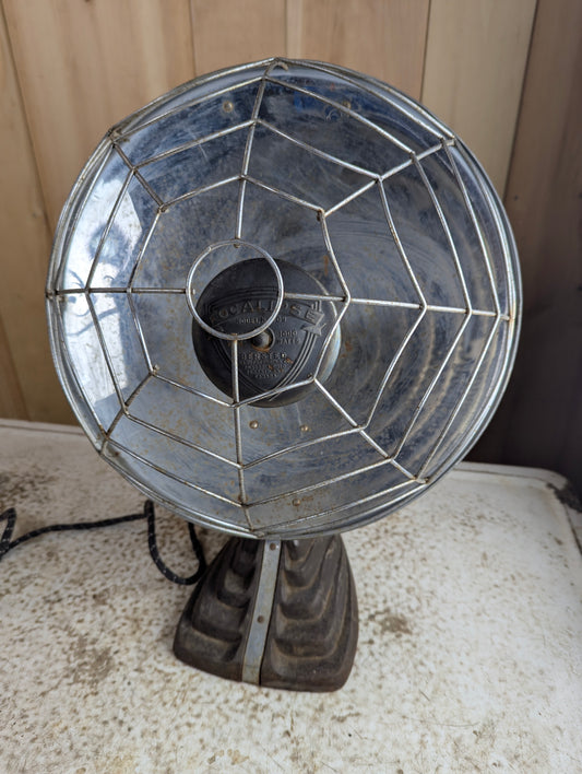 Antique 1920s Bersted Focalypse Spider Web Radiant Heater Lamp - NOT Working