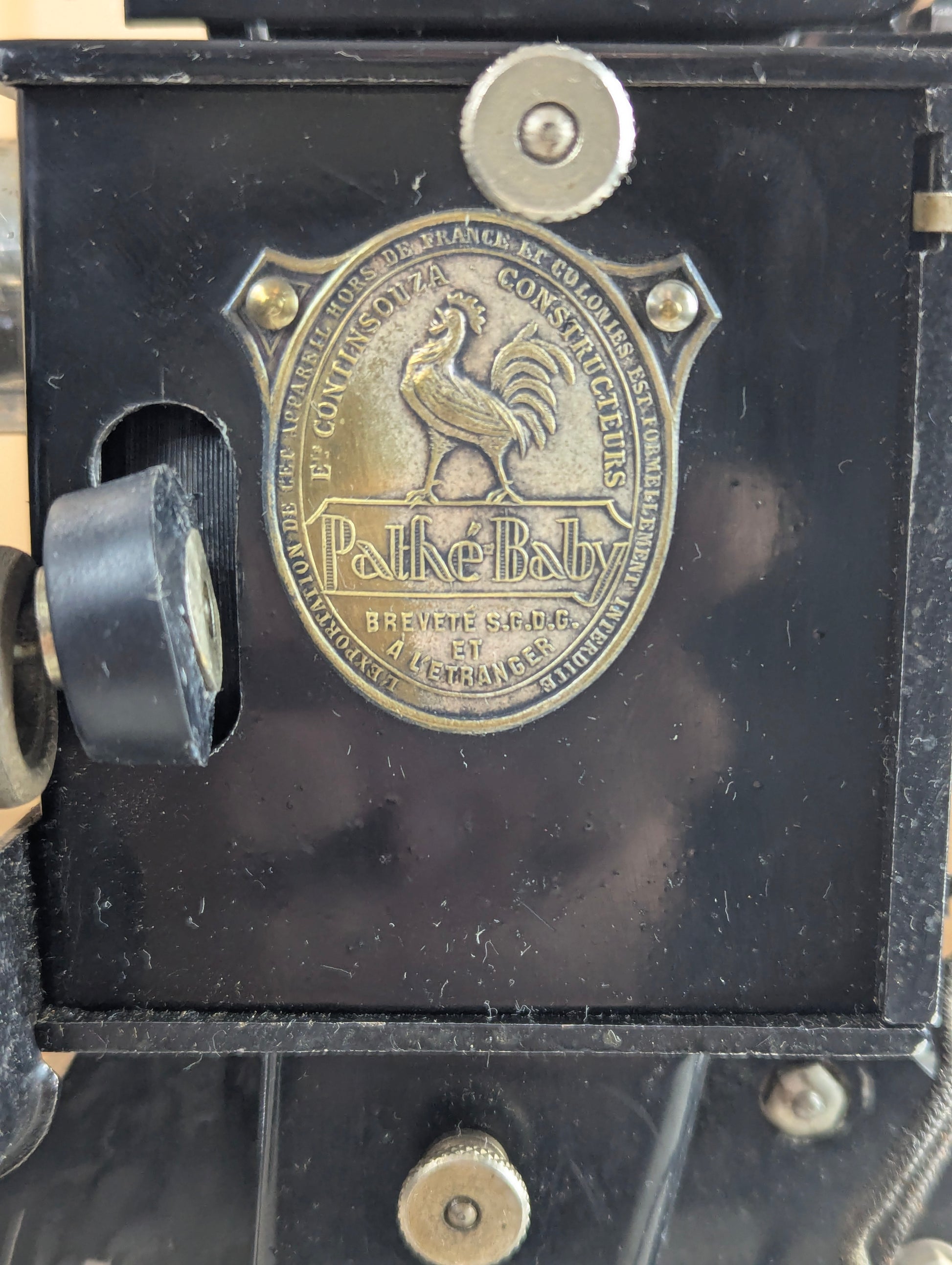 Antique 1920s Pathe Baby 9.5mm Film Projector - view 2