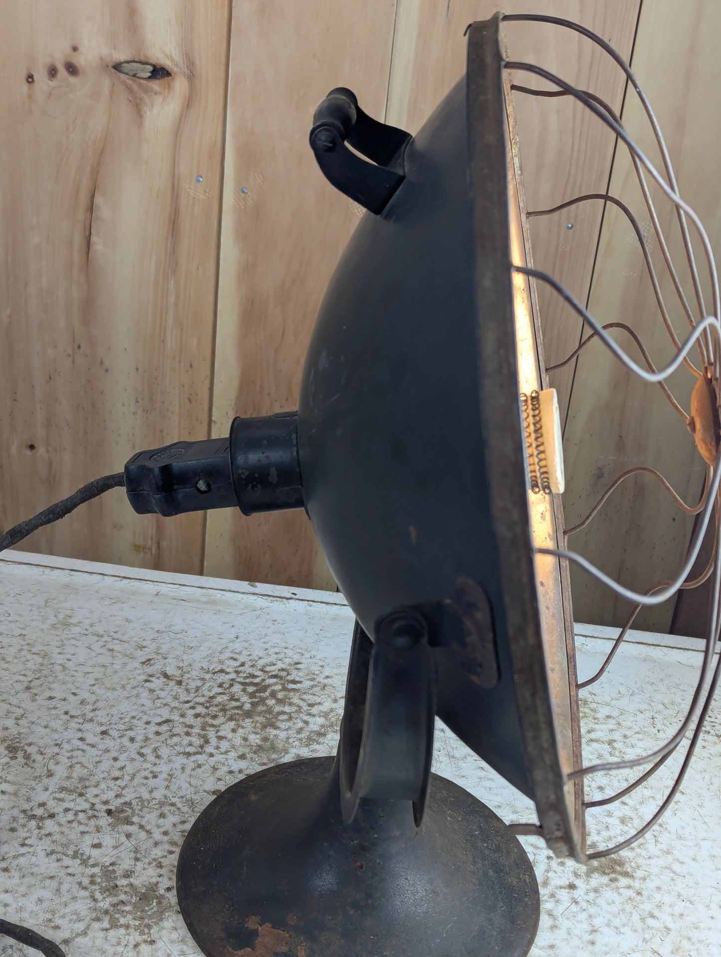 Antique 1920s Simplex Sunbowl Copper Radiant Heater Lamp - Works - view 5
