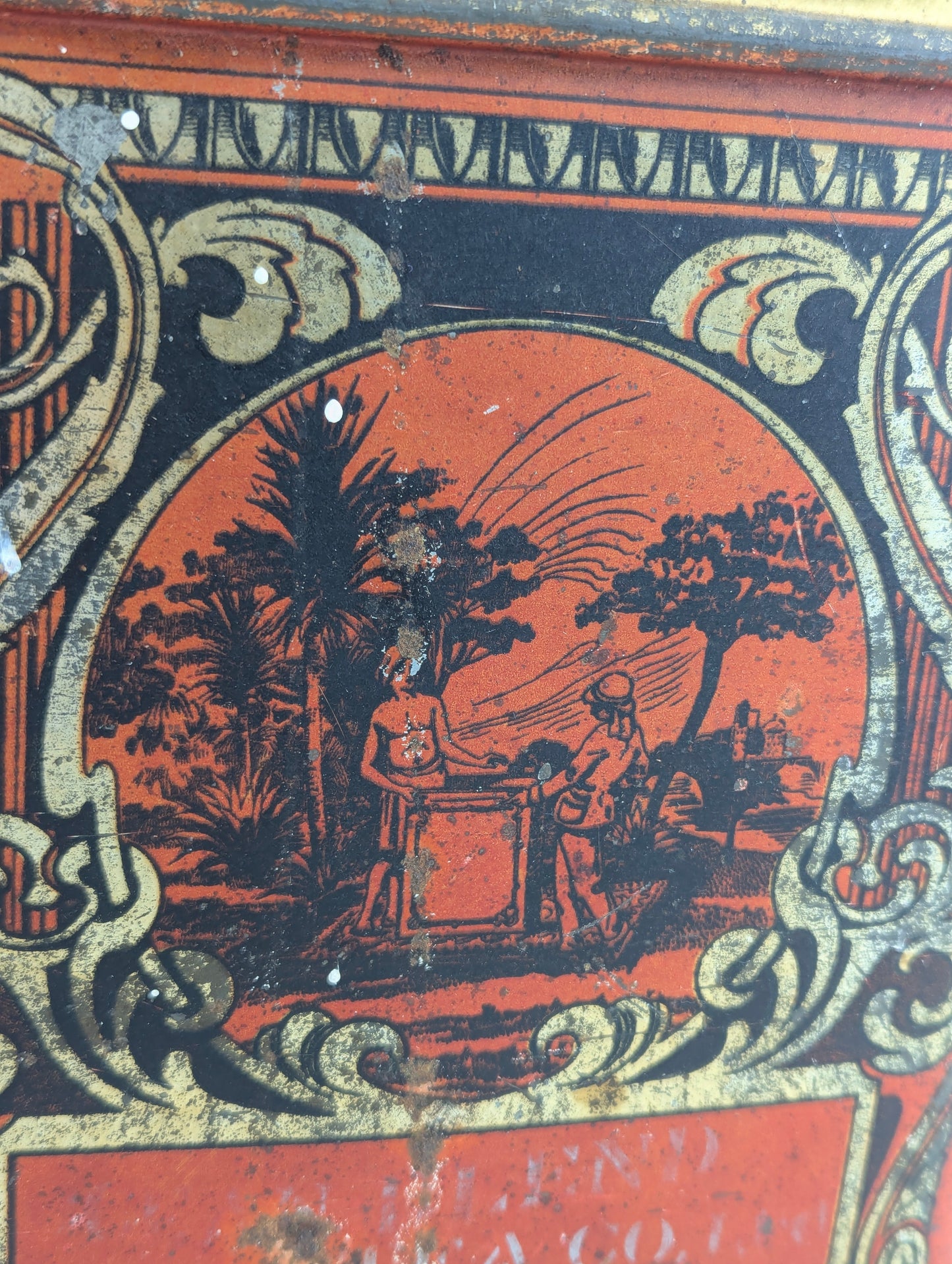Antique 1920s Waters Tea Company Peterborough Tin - view 3
