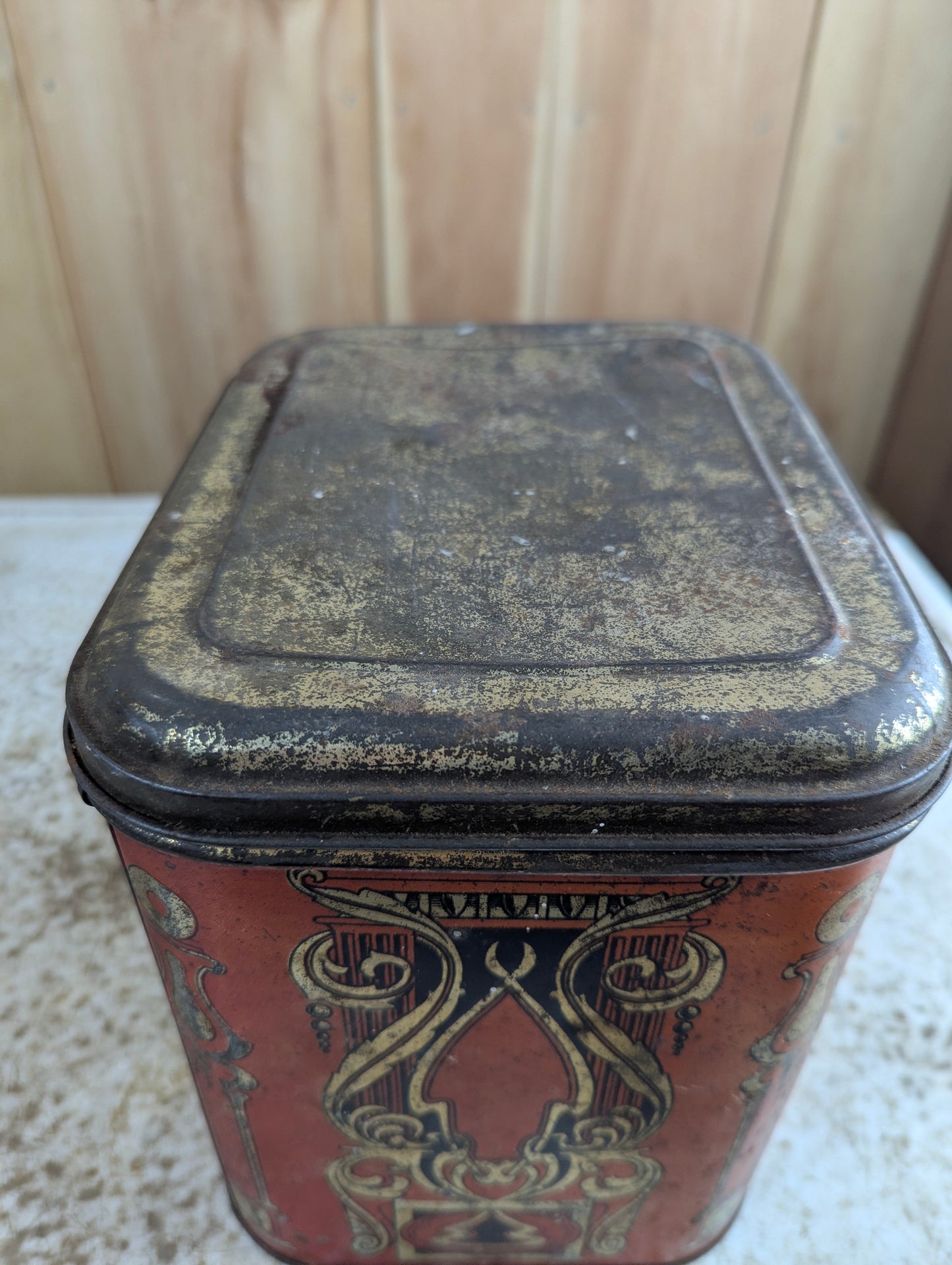Antique 1920s Waters Tea Company Peterborough Tin - view 5